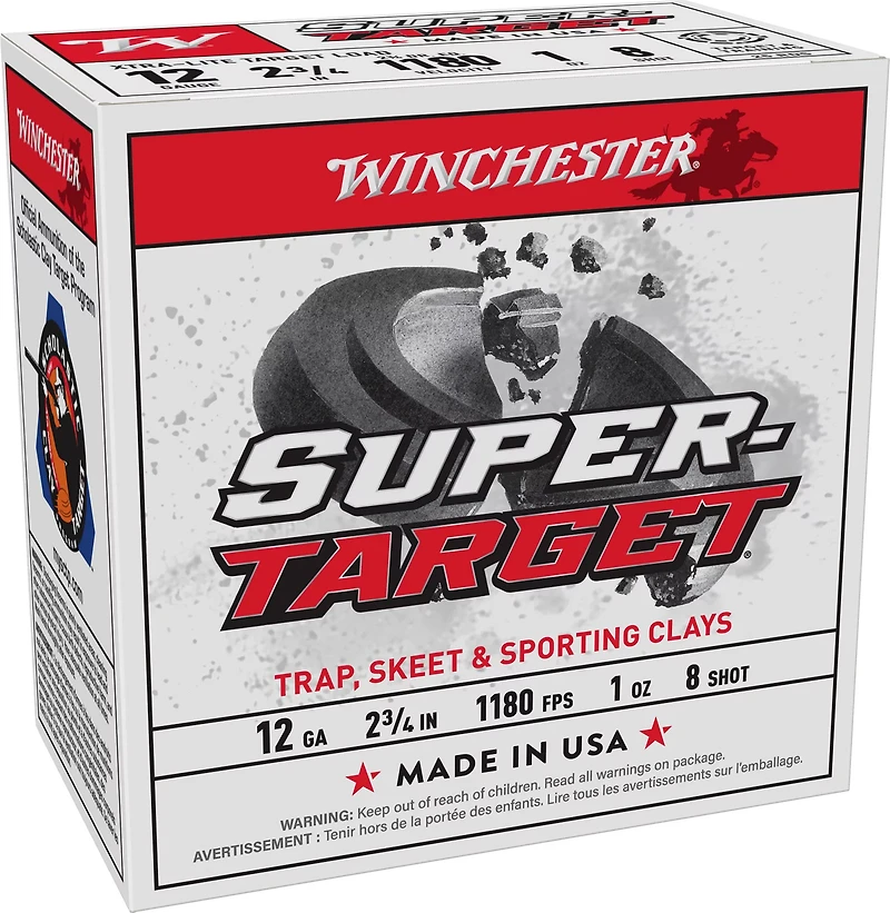 Winchester Super-Target 12 Gauge 8 Shotshells - 25 Rounds