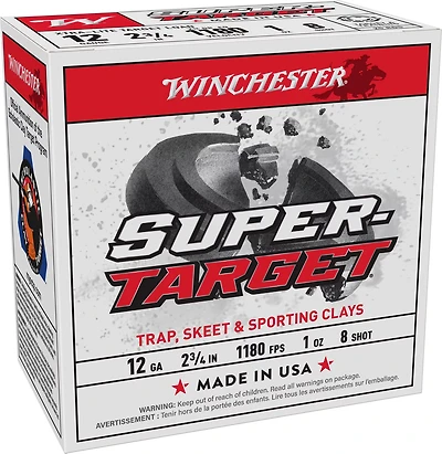 Winchester Super-Target 12 Gauge 8 Shotshells - 25 Rounds