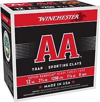 Winchester AA Super-Handicap Target Load 12 Gauge 8 Shot Shotshells - 25 Rounds