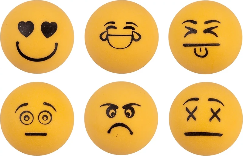 Stiga 1-Star Emoji Table Tennis Balls 6-Pack