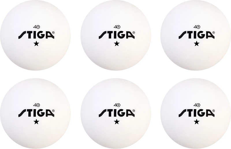 Stiga 1-Star Table Tennis Balls 6-Pack