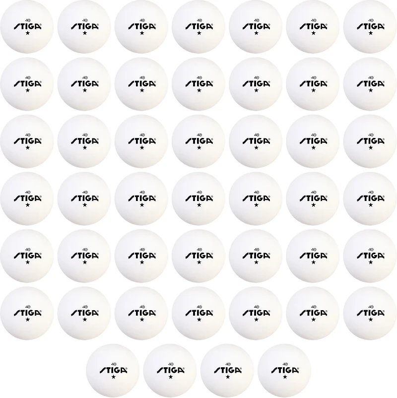 Stiga 1-Star Table Tennis Balls 46-Pack