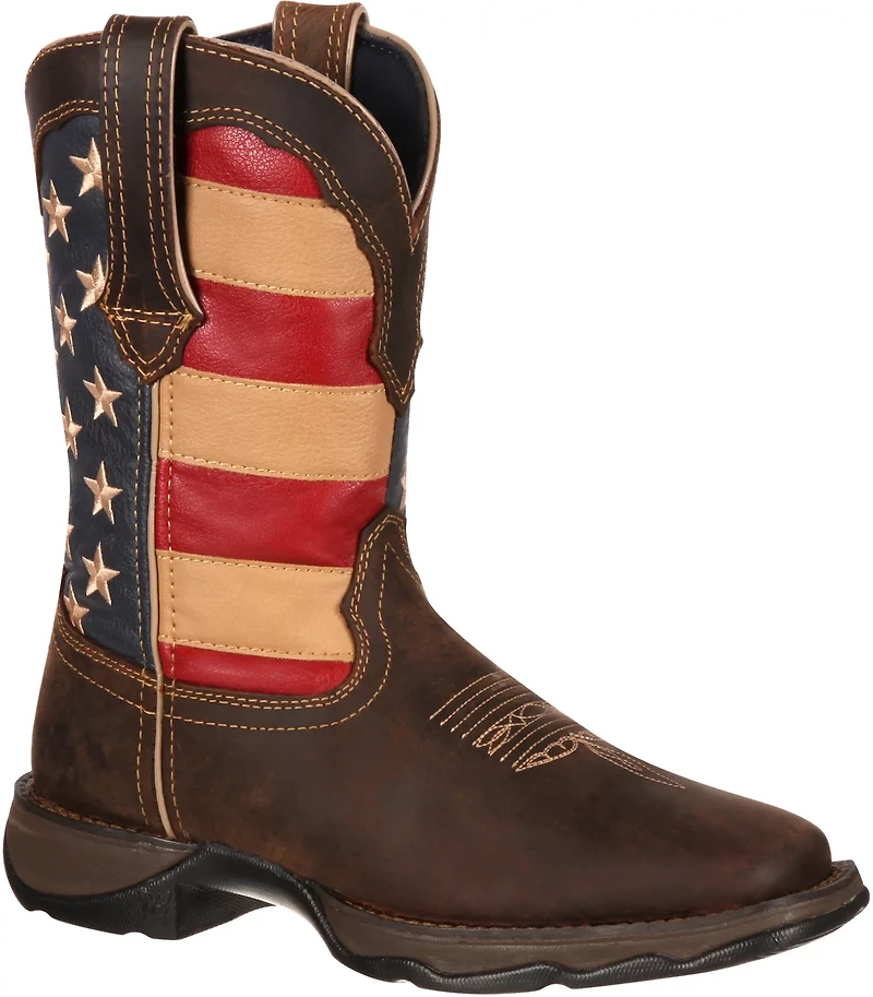 Durango Women's Lady Rebel Patriotic Pull-On Western Flag Boots