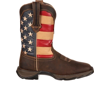 Durango Women's Lady Rebel Patriotic Pull-On Western Flag Boots