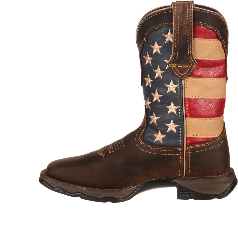 Durango Women's Lady Rebel Patriotic Pull-On Western Flag Boots