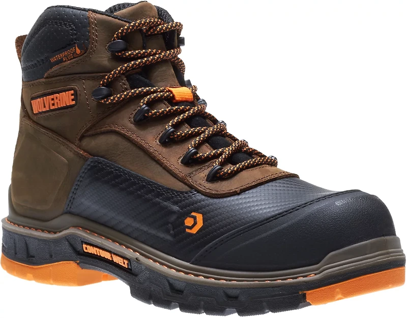 Wolverine Men's CarbonMAX Overpass 6 in EH Composite Toe Lace Up Work Boots