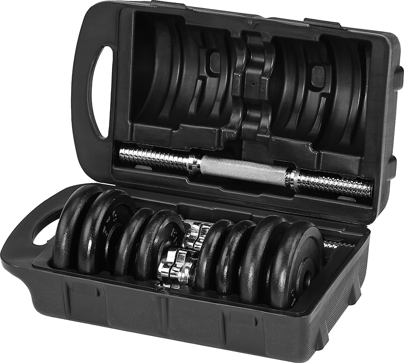 BCG 40 lb Plate Adjustable Dumbbell Set