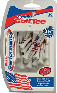 Pride 3-1/4 in Evolution USA Golf Tees 30-Pack