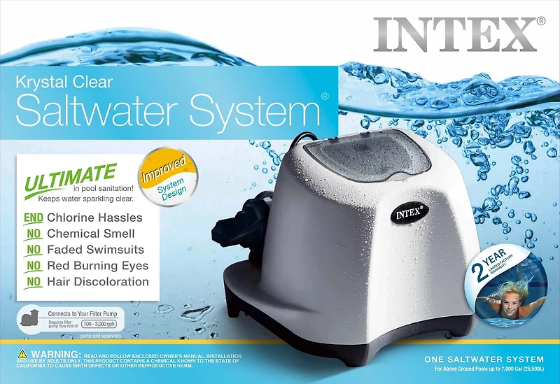 INTEX 120 V Krystal Clear Saltwater Pool System