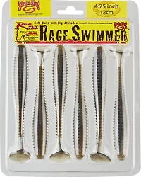 Strike King Rage Tail Swimmer Soft Baits 6-Pack
