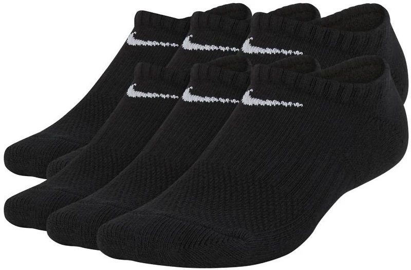 Nike Boys' Performance Cushioned No-Show Training Socks 6 Pack