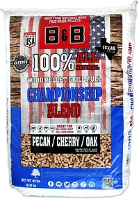 B&B 40 lb Championship Blend Pellet Grill Fuel