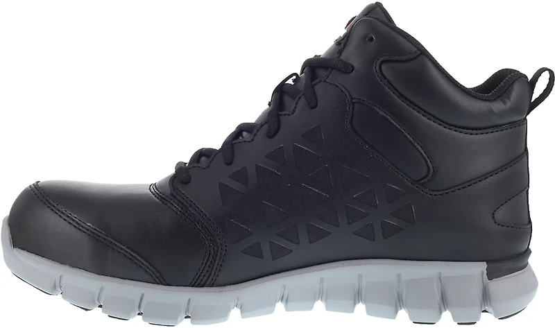 Reebok Men's SubLite Cushion Mid EH Alloy Toe Lace Up Work Shoes