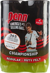 PENN Champ RD Tennis Balls 4-Pack