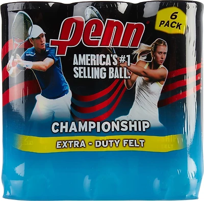 PENN Champ XD Tennis Balls 6-Pack