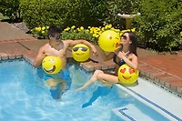 Poolmaster 16 in Expressions Play Balls 4-Pack