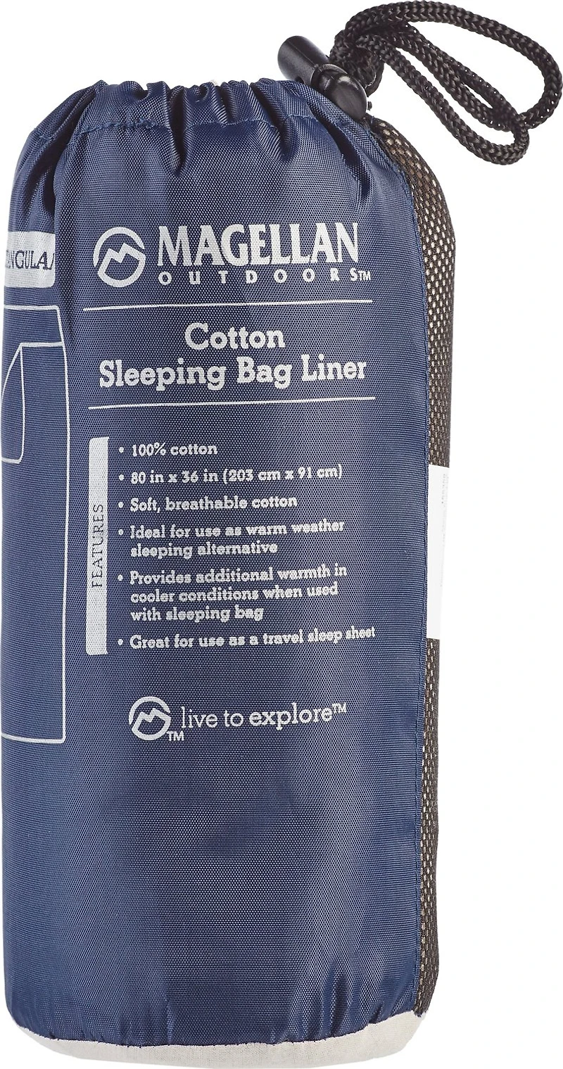 Magellan Outdoors Cotton Rectangular Sleeping Bag Liner