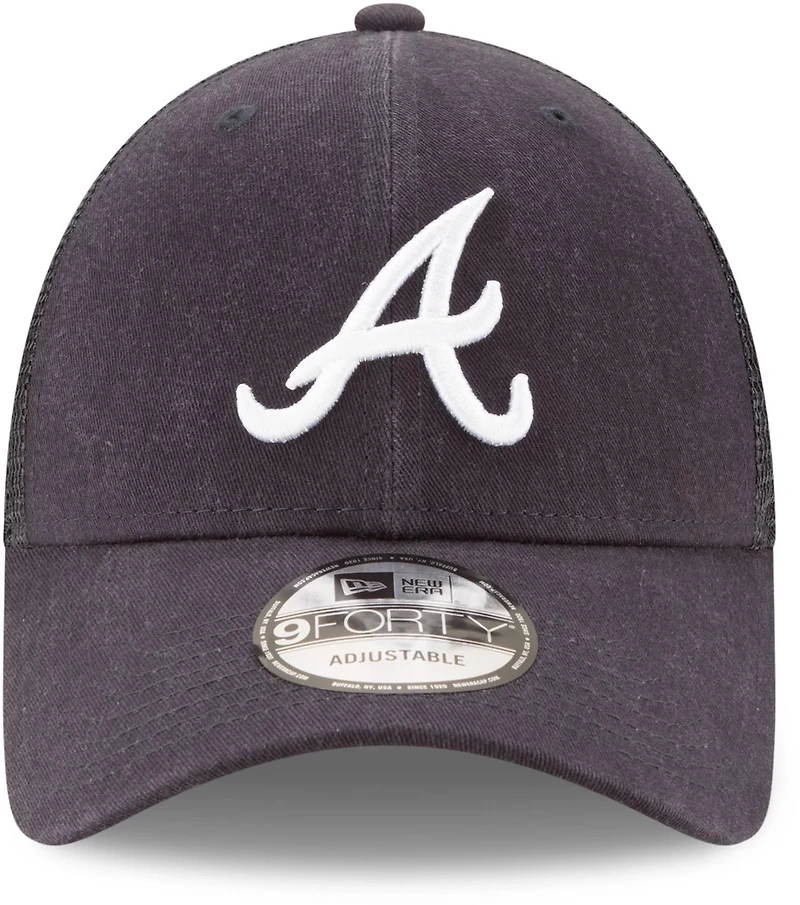 New Era Men's Atlanta Braves Primary 9FORTY Trucker Cap