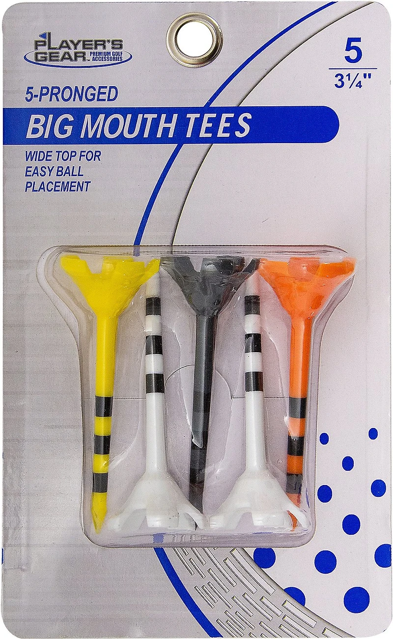 Players Gear 2-3/4 in Big Mouth Golf Tees 5-Pack