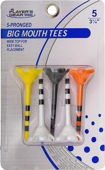 Players Gear 2-3/4 in Big Mouth Golf Tees 5-Pack