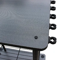 Rush Creek 24 in 12-Rod Fishing Tackle Cart