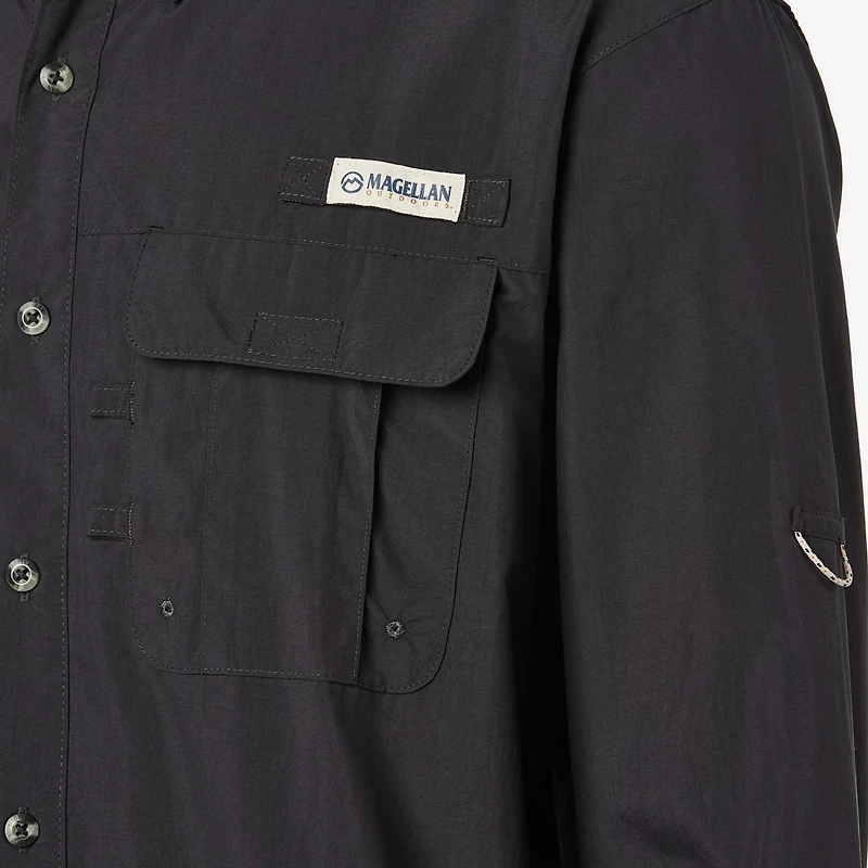 Magellan Outdoors Men's Laguna Madre Solid Long Sleeve Fishing Shirt
