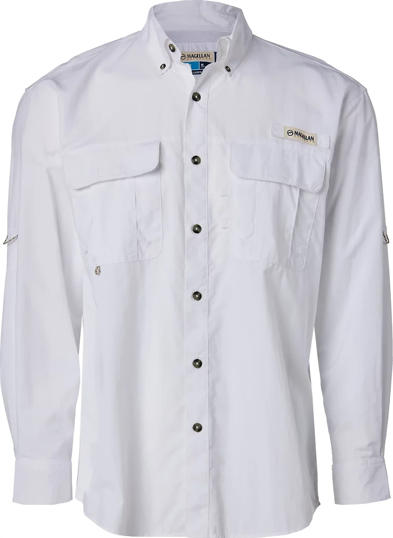 Magellan Outdoors Men's Laguna Madre Solid Long Sleeve Fishing Shirt