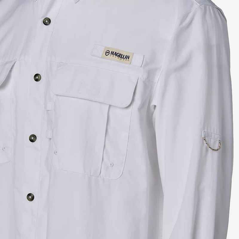 Magellan Outdoors Men's Laguna Madre Solid Long Sleeve Fishing Shirt
