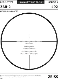 Zeiss Conquest V6 3 - 18 x 50 Riflescope
