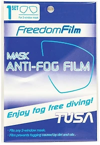 TUSA Freedom Film Antifog Film For 2-Window Masks