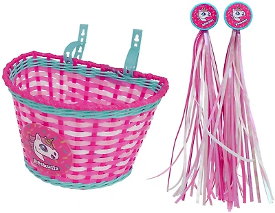 Raskullz Girls' Hearty Gem Bicycle Basket and Streamers