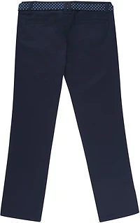 French Toast Girls' Twill Straight Leg Belted Pants