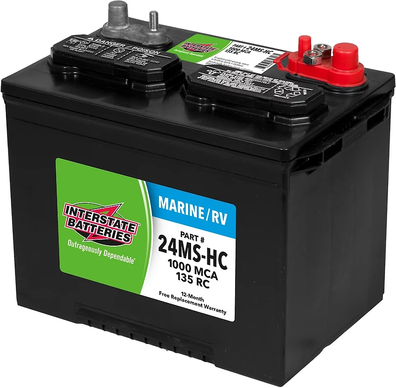 Interstate Batteries 1,000 Marine Cranking Amp Starting Battery