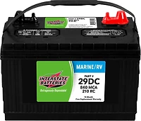 Interstate Batteries Deep Cycle Group 29/840 Marine Cranking Amp Battery