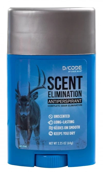 Code Blue D/Code Scent Elimination Antiperspirant Stick