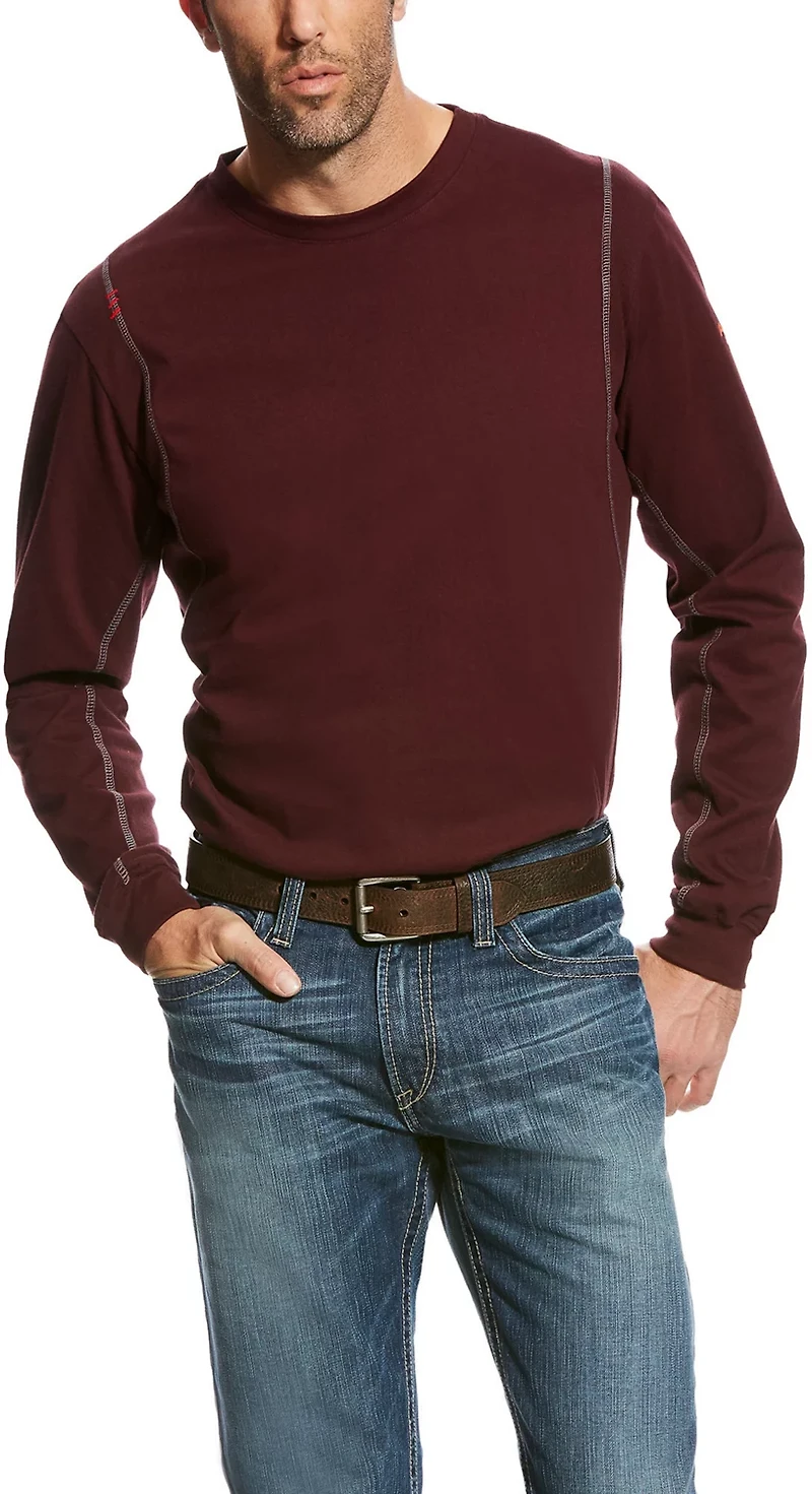 Ariat Men's FR AC Crew Long Sleeve Work Shirt