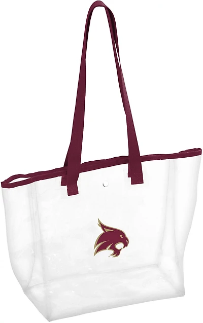 Logo Texas State University Clear Tote Bag