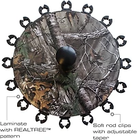 Rush Creek Realtree 16-Rod Round Rack