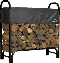 ShelterLogic 4 ft Heavy Duty Firewood Rack with Cover