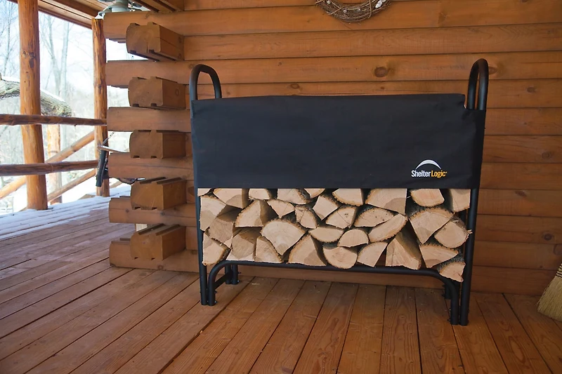 ShelterLogic 4 ft Heavy Duty Firewood Rack with Cover