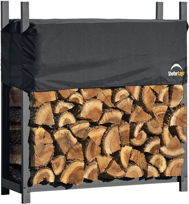 ShelterLogic 4 ft Ultra Duty Firewood Rack with Cover