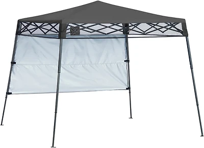 ShelterLogic Go Hybrid 7 ft x 7 ft Slant-Leg Pop-Up Canopy with Half Wall