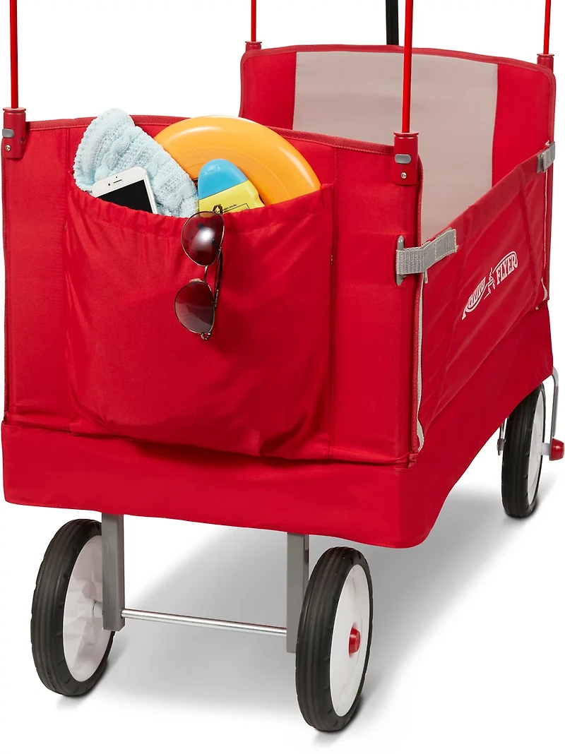 Radio Flyer Kids' 3-in-1 EZ Fold Wagon with Canopy