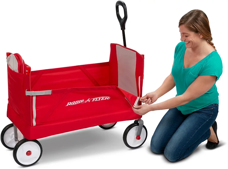 Radio Flyer Kids' 3-in-1 EZ Fold Wagon with Canopy
