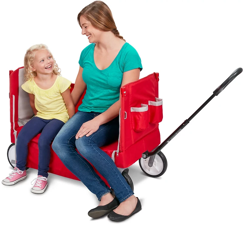 Radio Flyer Kids' 3-in-1 EZ Fold Wagon with Canopy