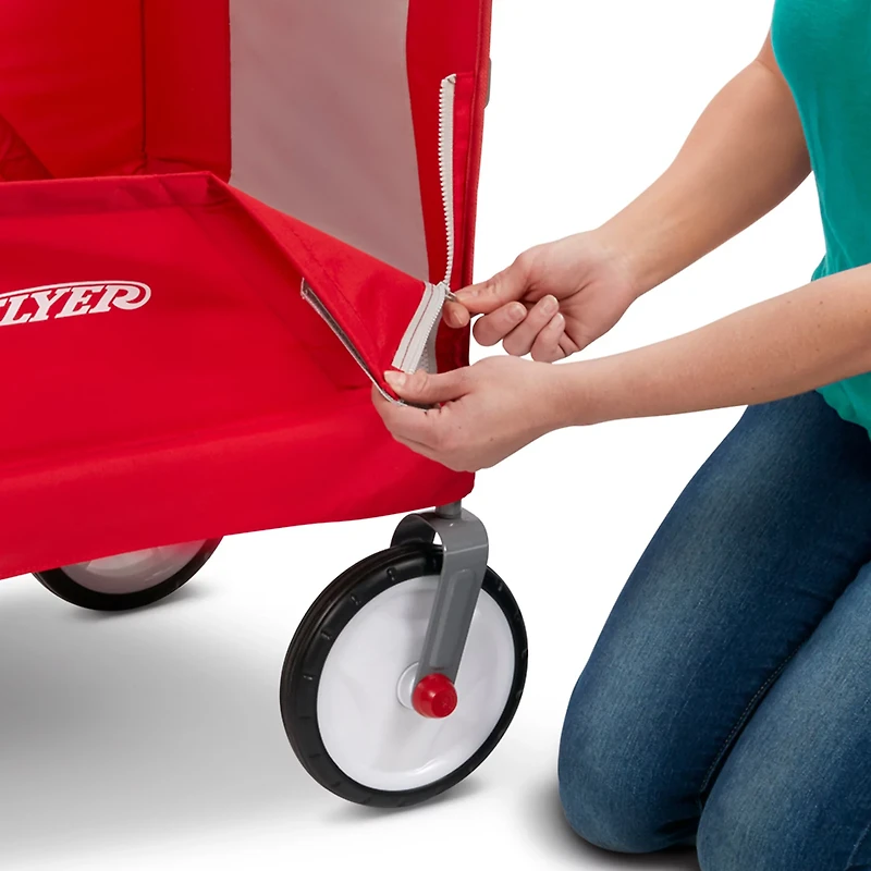 Radio Flyer Kids' 3-in-1 EZ Fold Wagon with Canopy