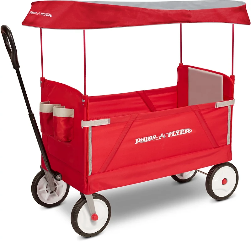 Radio Flyer Kids' 3-in-1 EZ Fold Wagon with Canopy