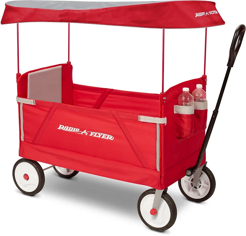 Radio Flyer Kids' 3-in-1 EZ Fold Wagon with Canopy