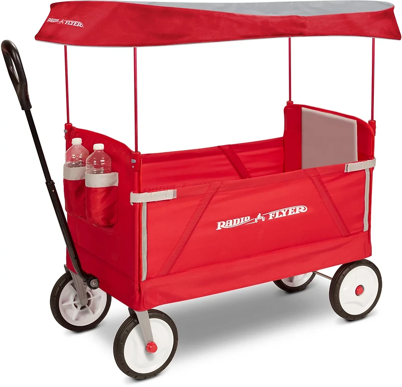 Radio Flyer Kids' 3-in-1 EZ Fold Wagon with Canopy