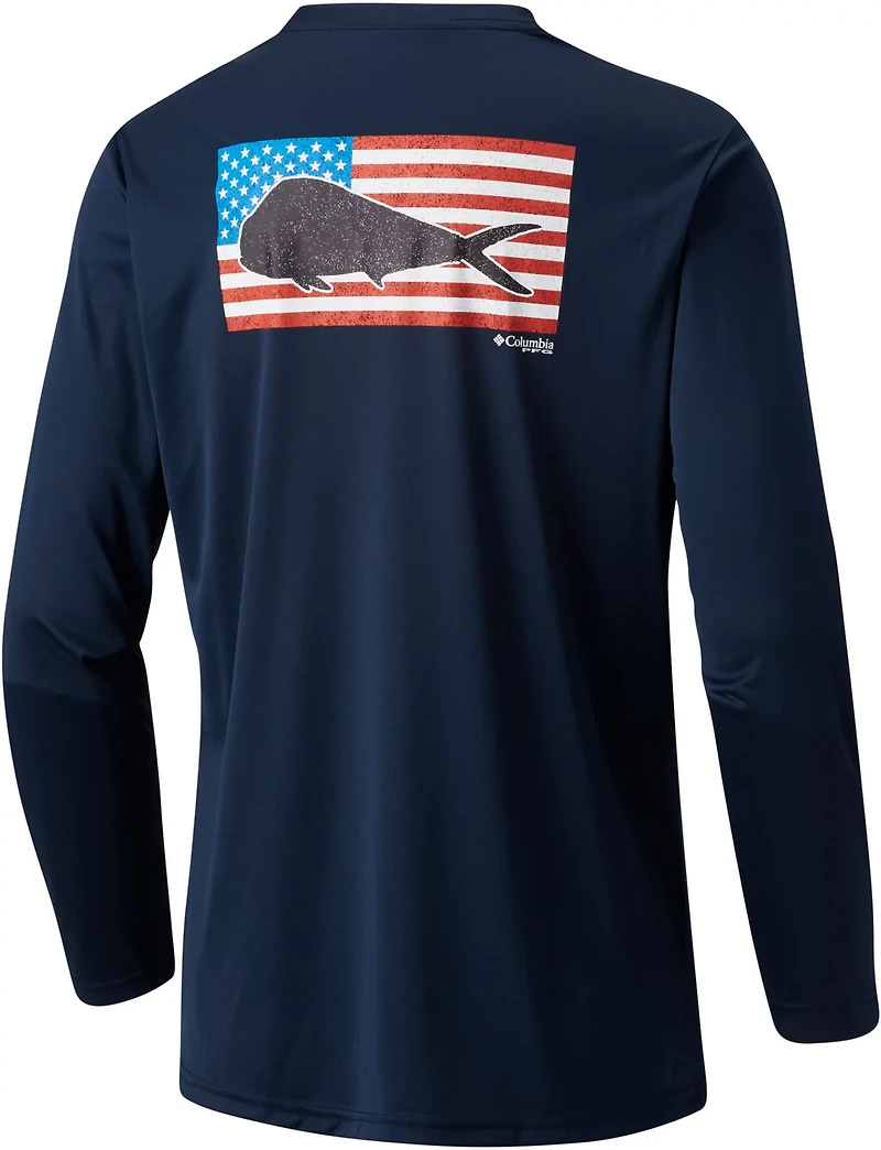 Columbia Sportswear Men's Terminal Tackle Flag Fish Long Sleeve T-shirt